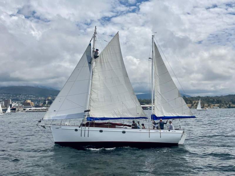 Hamilton 40ft Gaff Rigged Ketch STUNNING CLASSIC MAHOGONY YACHT!