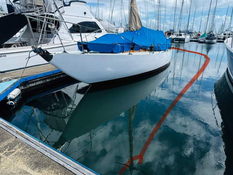 Rare 12m blow on berth at Wynnum Manly Yacht Club